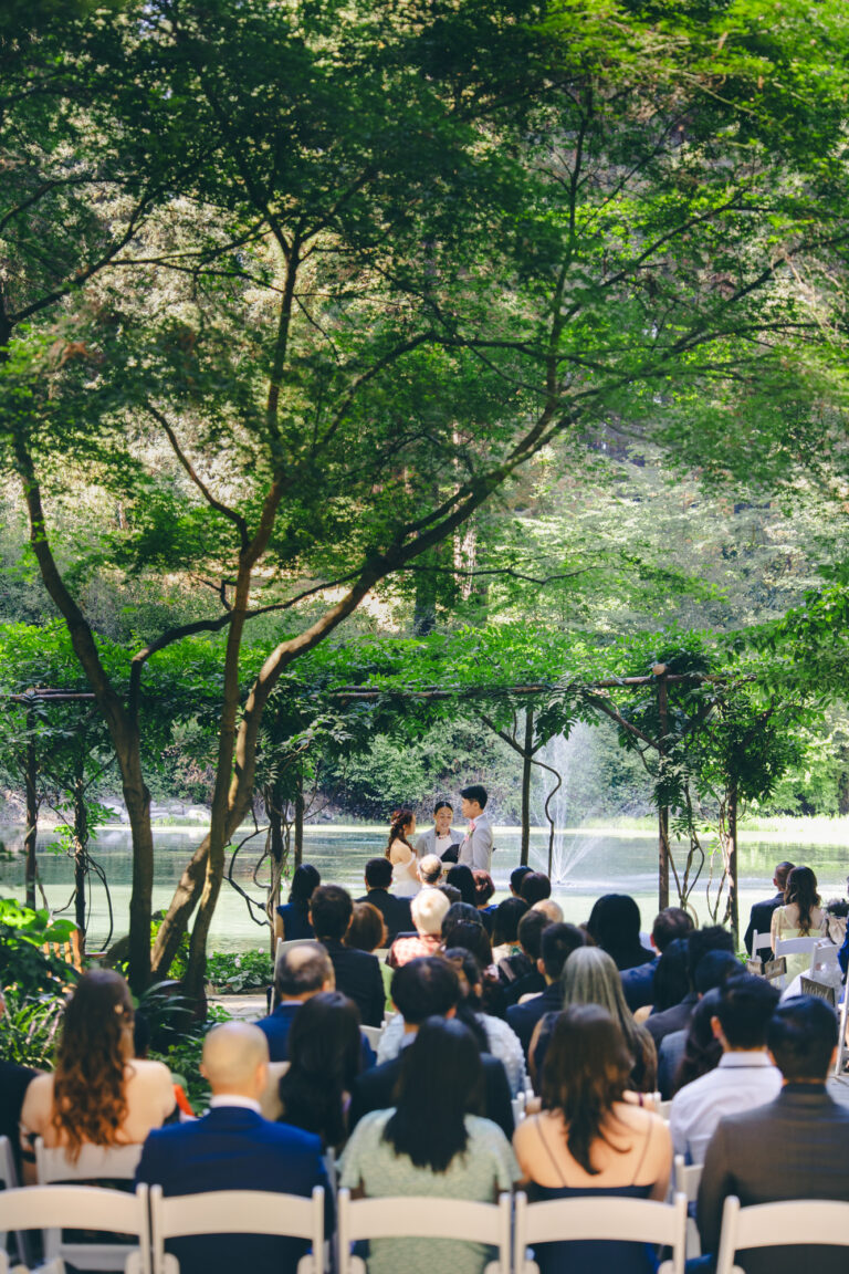 A Nestldown ceremony seen from among the seated guests